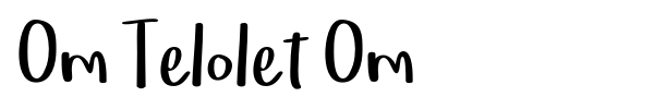 Om Telolet Om font preview